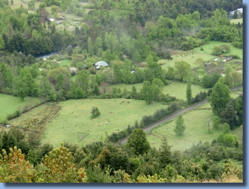 Pferde Ranch S&uuml;damerika Blick von oben